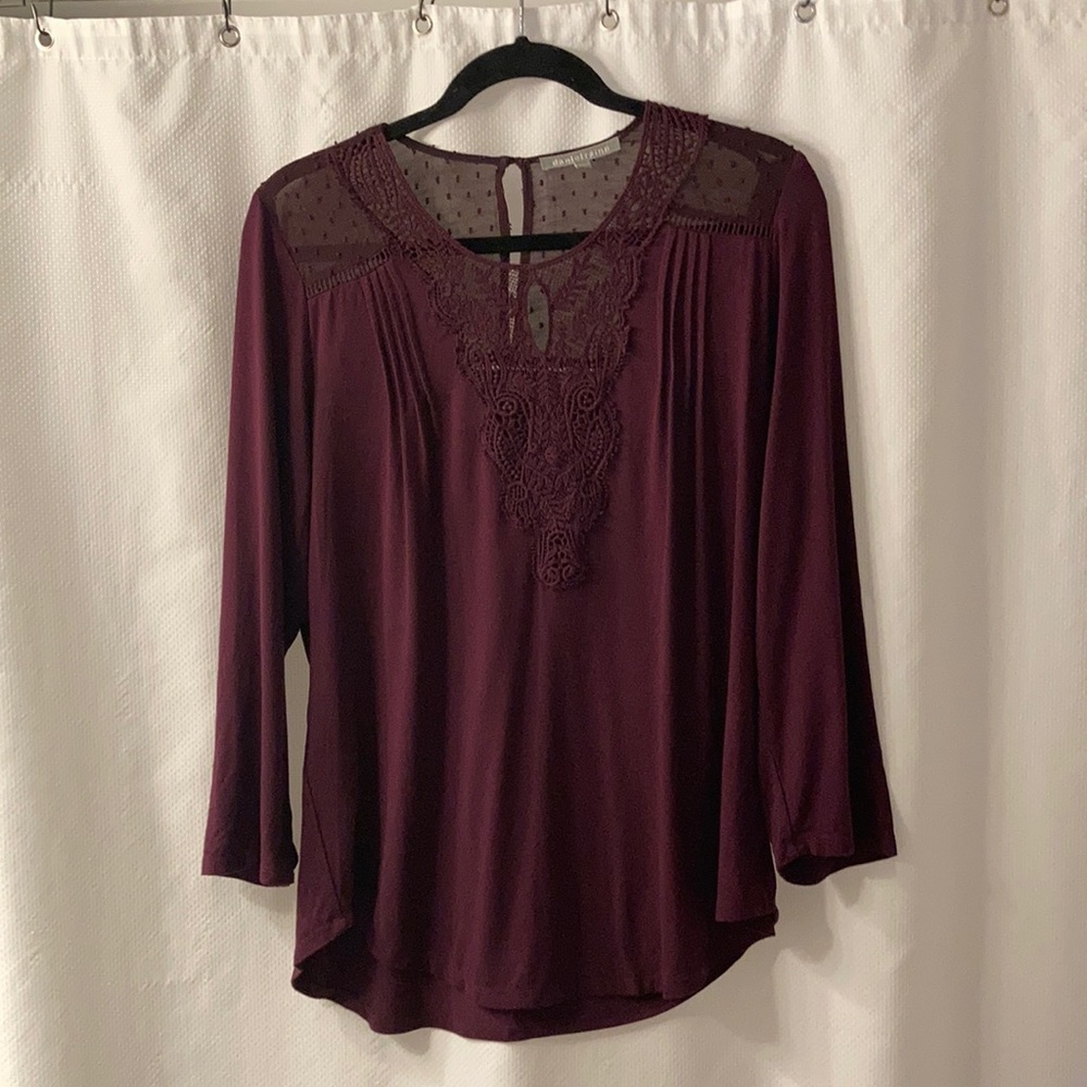 Dalina Crochet Detail Knit Top